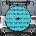Boho Dolphin Pattern Print Tire Cover With Camera Hole