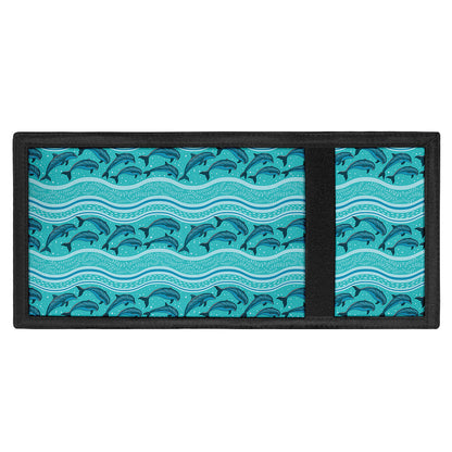 Boho Dolphin Pattern Print Trifold Wallet