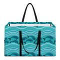 Boho Dolphin Pattern Print Utility Tote Bag