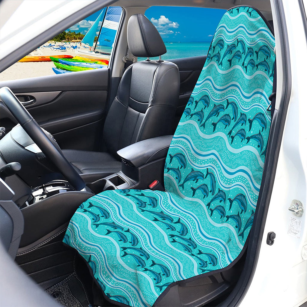 Boho Dolphin Pattern Print Waterproof Car Seat Cover