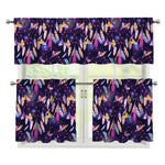 Boho Dream Catcher Pattern Print 3 Piece Kitchen Curtains