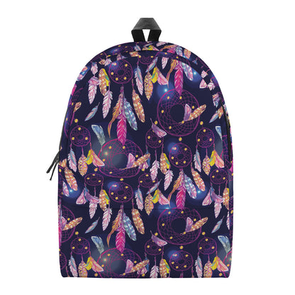Boho Dream Catcher Pattern Print Backpack