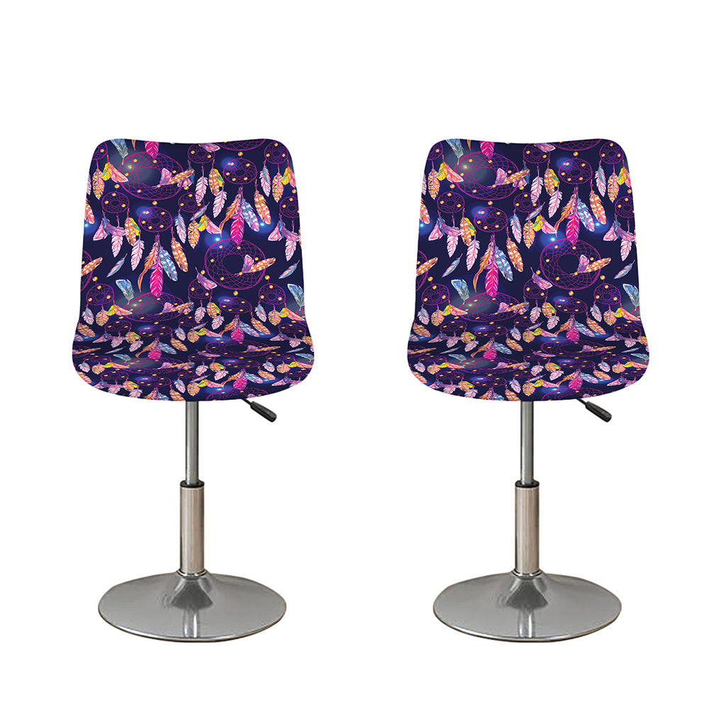 Boho Dream Catcher Pattern Print Bar Stool Covers