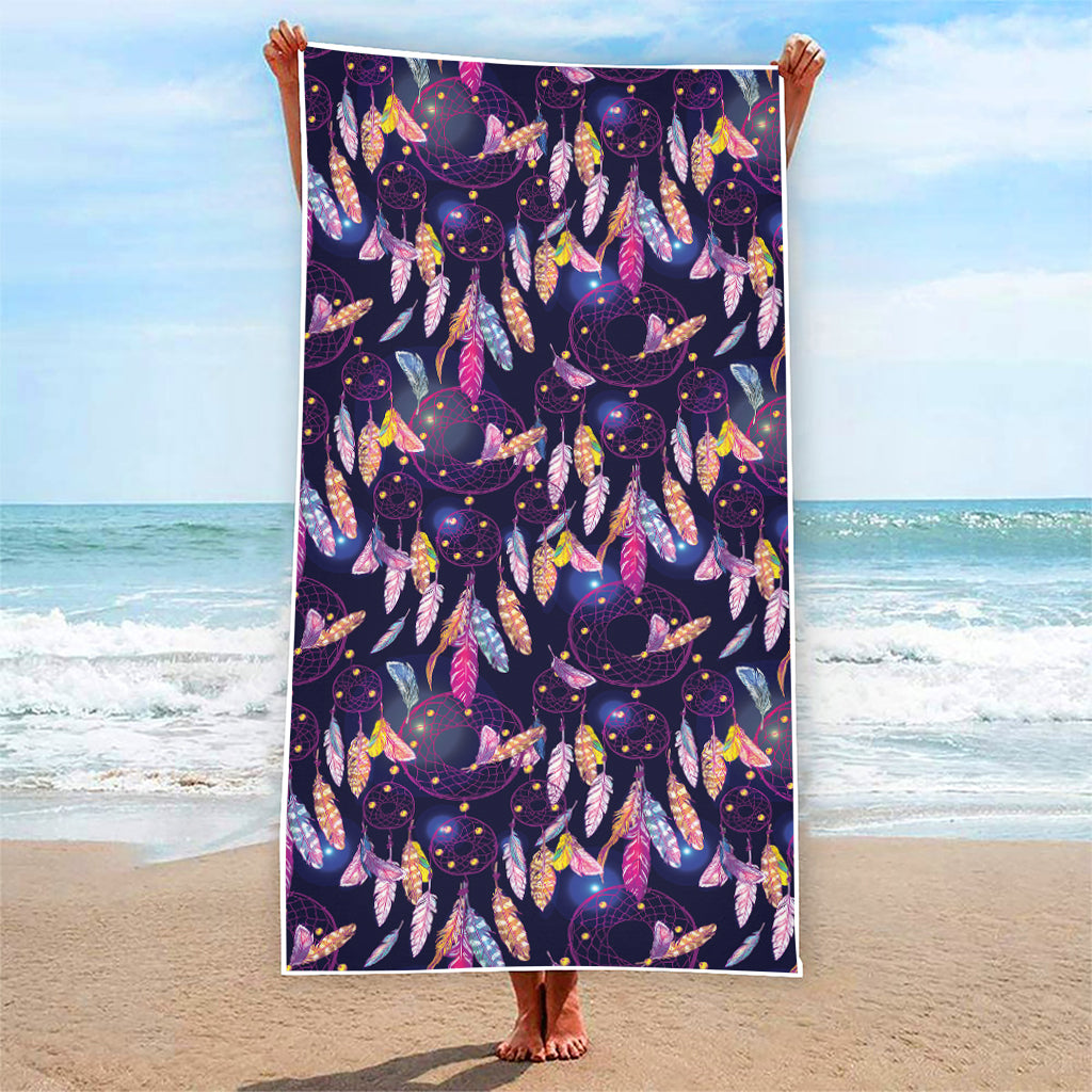 Boho Dream Catcher Pattern Print Beach Towel