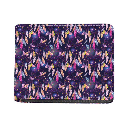 Boho Dream Catcher Pattern Print Bifold Wallet