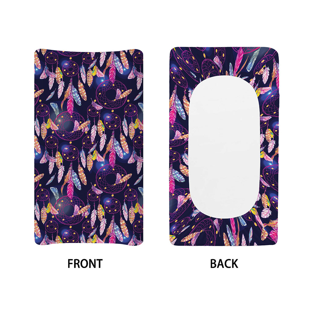 Boho Dream Catcher Pattern Print Changing Pad Cover