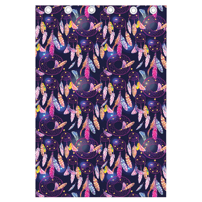 Boho Dream Catcher Pattern Print Curtain