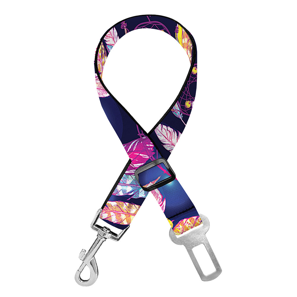 Boho Dream Catcher Pattern Print Dog Seat Belt