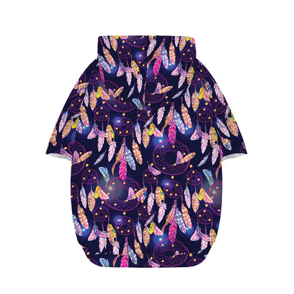 Boho Dream Catcher Pattern Print Dog Zip Up Hoodie