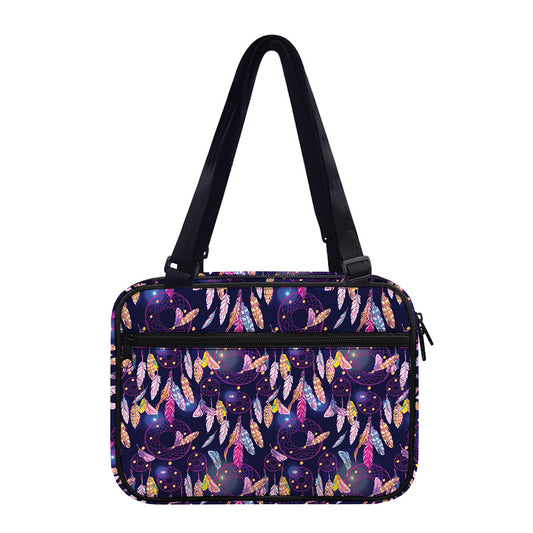 Boho Dream Catcher Pattern Print Double Strap Bible Bag