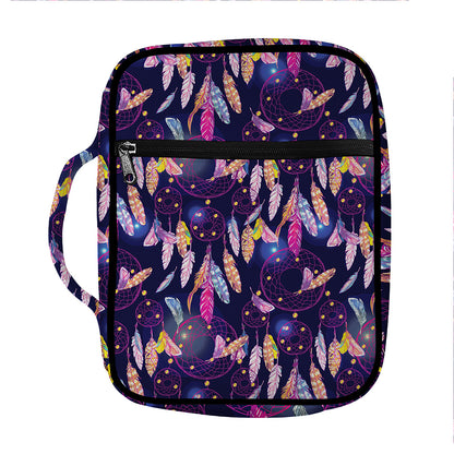 Boho Dream Catcher Pattern Print Front Pocket Bible Bag
