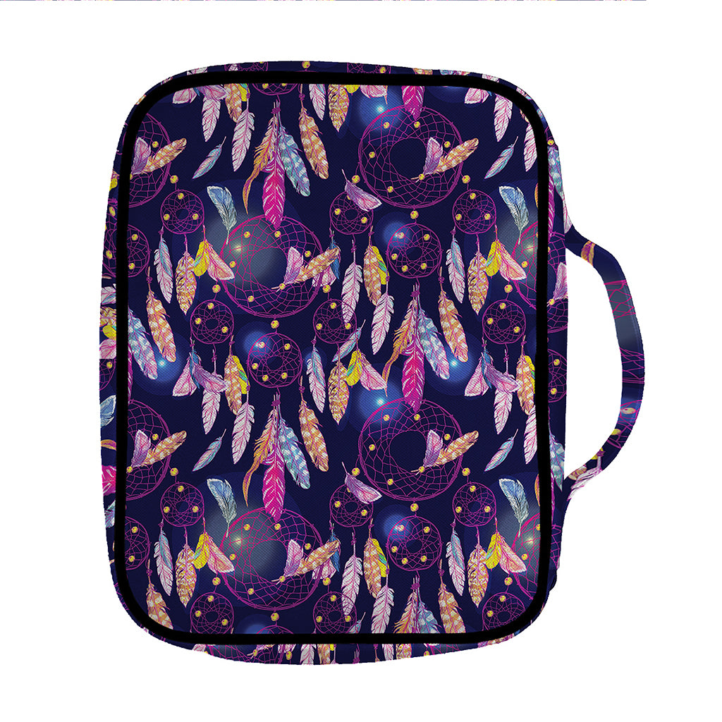 Boho Dream Catcher Pattern Print Front Pocket Bible Bag
