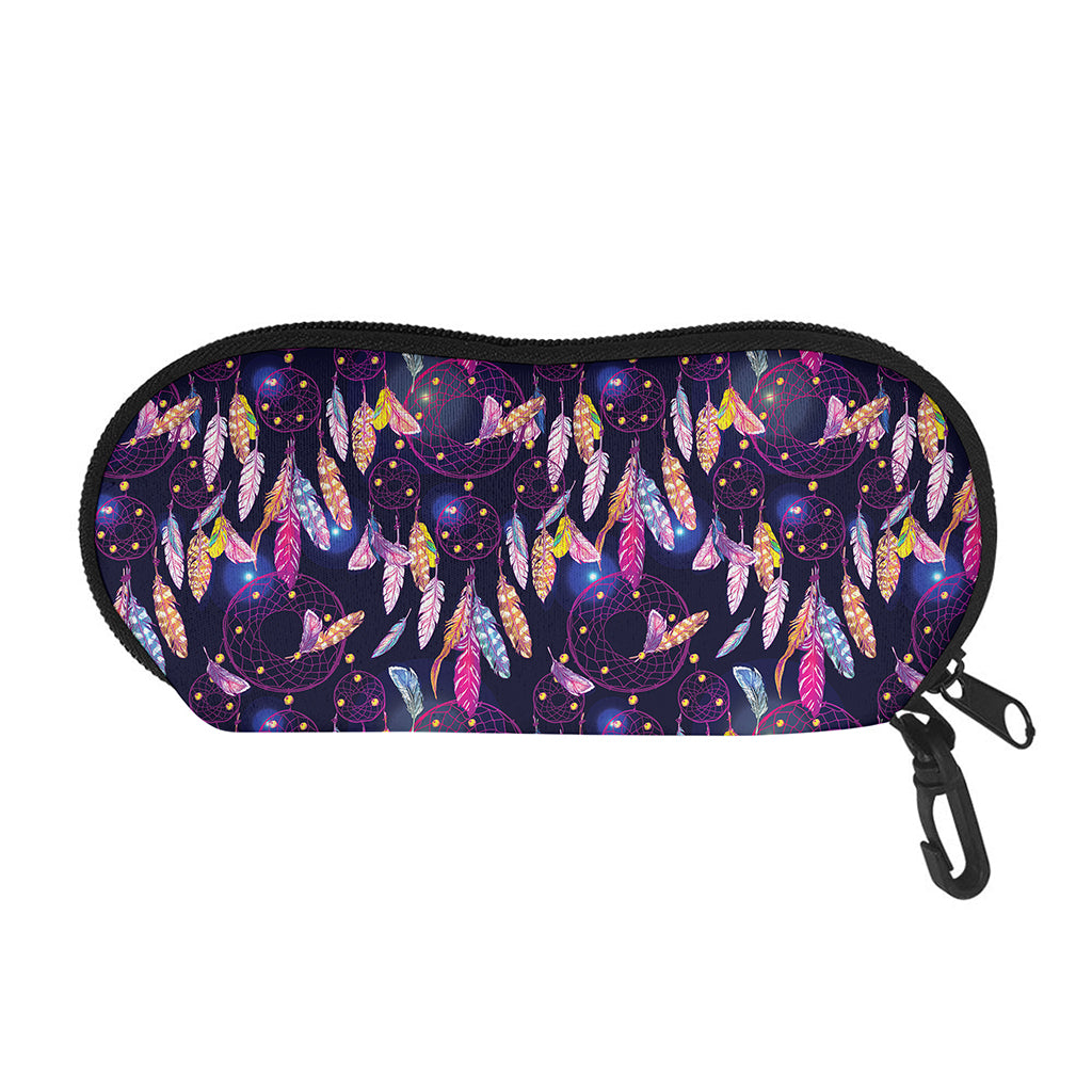 Boho Dream Catcher Pattern Print Glasses Case