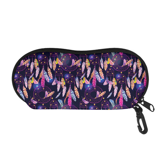 Boho Dream Catcher Pattern Print Glasses Case