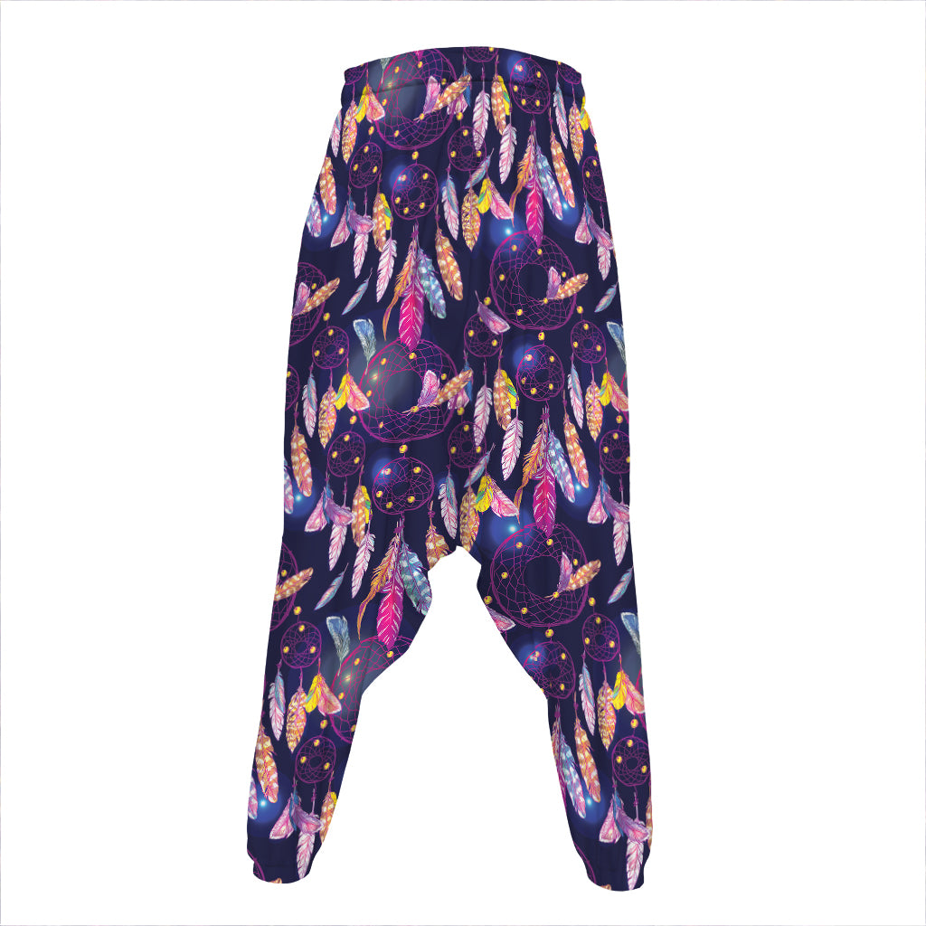 Boho Dream Catcher Pattern Print Hammer Pants