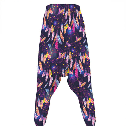 Boho Dream Catcher Pattern Print Hammer Pants