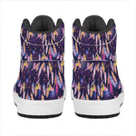 Boho Dream Catcher Pattern Print High Top Leather Sneakers