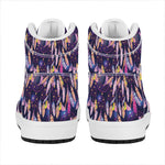 Boho Dream Catcher Pattern Print High Top Leather Sneakers