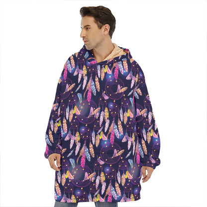 Boho Dream Catcher Pattern Print Hoodie Blanket