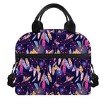 Boho Dream Catcher Pattern Print Insulated Lunch Bag
