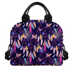 Boho Dream Catcher Pattern Print Insulated Lunch Bag