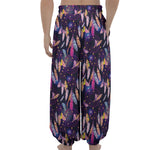 Boho Dream Catcher Pattern Print Lantern Pants