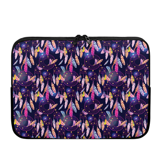 Boho Dream Catcher Pattern Print Laptop Sleeve