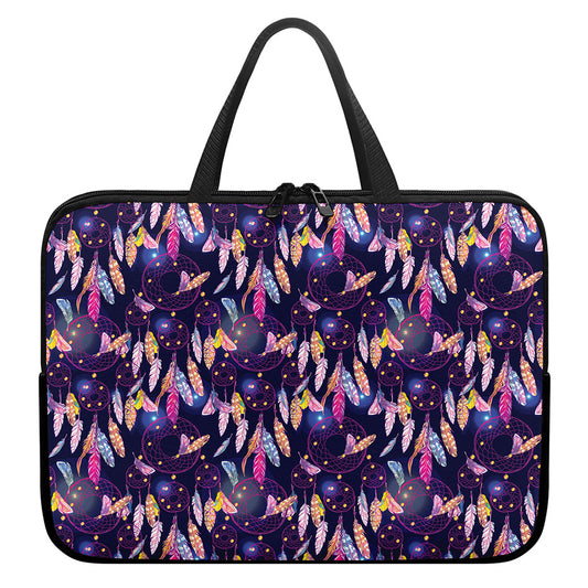 Boho Dream Catcher Pattern Print Laptop Sleeve With Handle