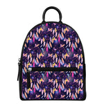 Boho Dream Catcher Pattern Print Leather Backpack