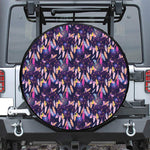 Boho Dream Catcher Pattern Print Leather Spare Tire Cover