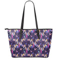 Boho Dream Catcher Pattern Print Leather Tote Bag With Zipper
