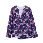 Boho Dream Catcher Pattern Print Long Sleeve Short Coat