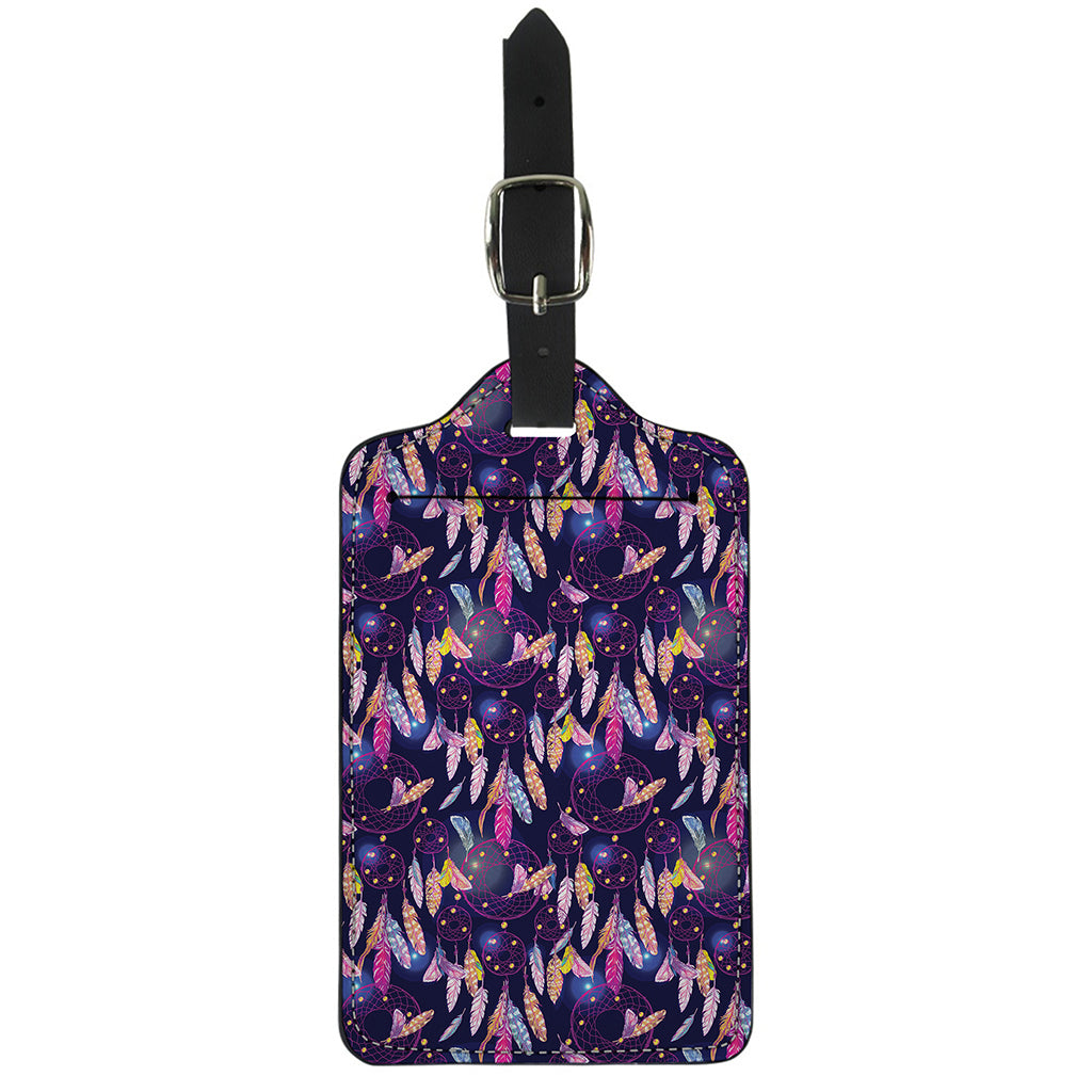 Boho Dream Catcher Pattern Print Luggage Tag