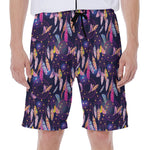 Boho Dream Catcher Pattern Print Men's Beach Shorts