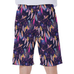 Boho Dream Catcher Pattern Print Men's Beach Shorts