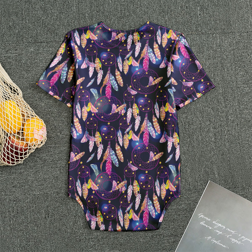 Boho Dream Catcher Pattern Print Men's Bodysuit