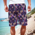 Boho Dream Catcher Pattern Print Men's Cargo Shorts