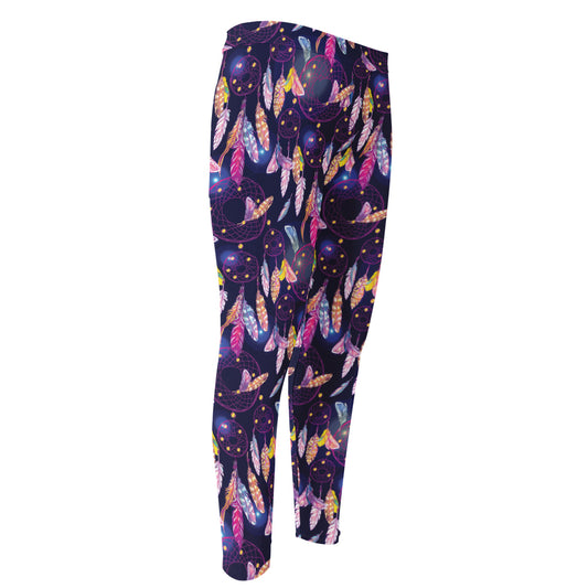 Boho Dream Catcher Pattern Print Men's Compression Pants