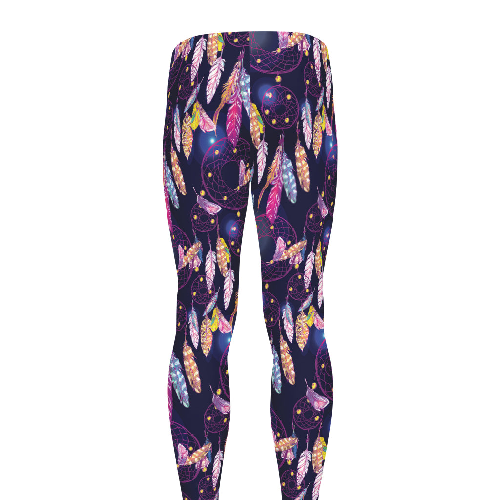 Boho Dream Catcher Pattern Print Men's leggings