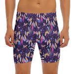 Boho Dream Catcher Pattern Print Men's Long Boxer Briefs