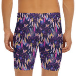 Boho Dream Catcher Pattern Print Men's Long Boxer Briefs