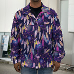 Boho Dream Catcher Pattern Print Men's Shirt Jacket