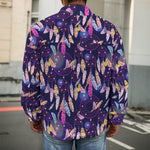 Boho Dream Catcher Pattern Print Men's Shirt Jacket