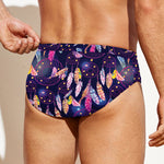 Boho Dream Catcher Pattern Print Men's Swim Briefs