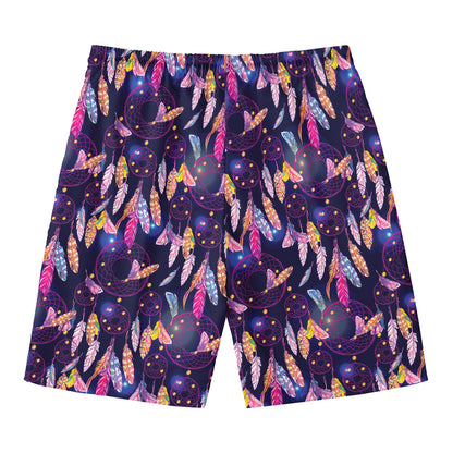 Boho Dream Catcher Pattern Print Men's Swim Trunks