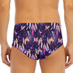 Boho Dream Catcher Pattern Print Men's Triangle Swim Briefs