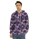 Boho Dream Catcher Pattern Print Men's Velvet Pullover Hoodie