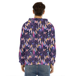 Boho Dream Catcher Pattern Print Men's Velvet Pullover Hoodie