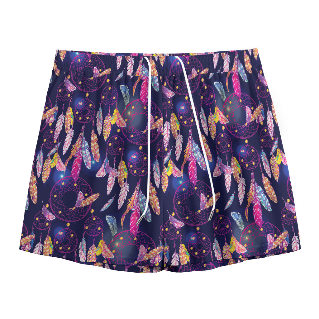 Boho Dream Catcher Pattern Print Mesh Shorts