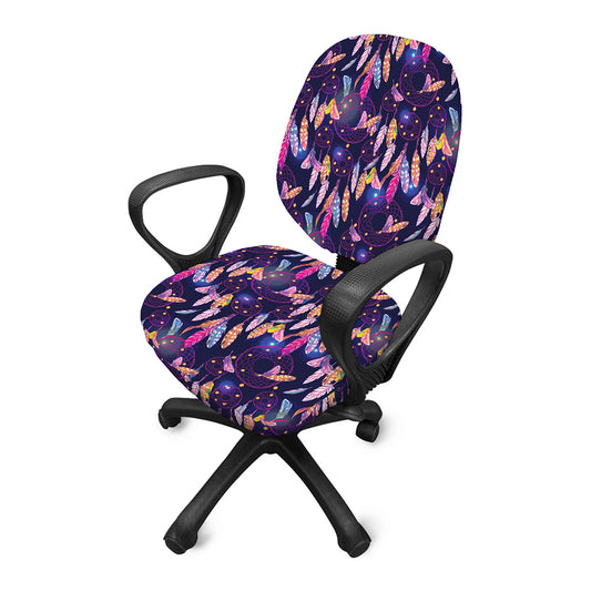 Boho Dream Catcher Pattern Print Office Chair Cover
